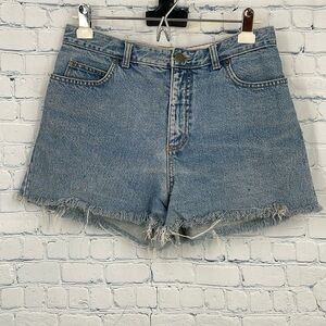 Land’s End High Waisted Size Medium Lightwash Denim Jean Shorts